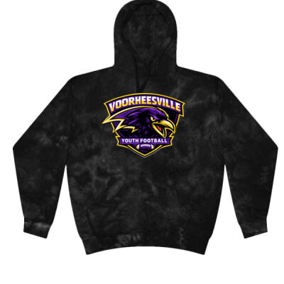 Voorheesville Youth Football - Unisex Crystal Wash Hooded Sweatshirt Thumbnail